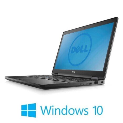 Laptop Dell Latitude 5580, i5-7300U, SSD, Display NOU Full HD, Webcam, Win 10 Home